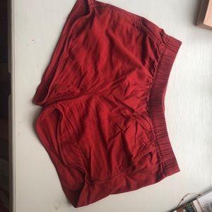Red Madewell lounge shorts